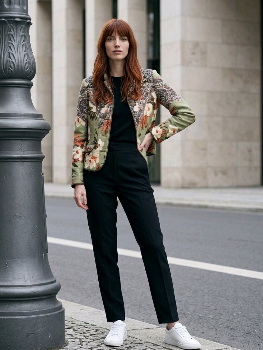 Etro Milano Blazer, EUR 44, Green And Orange
